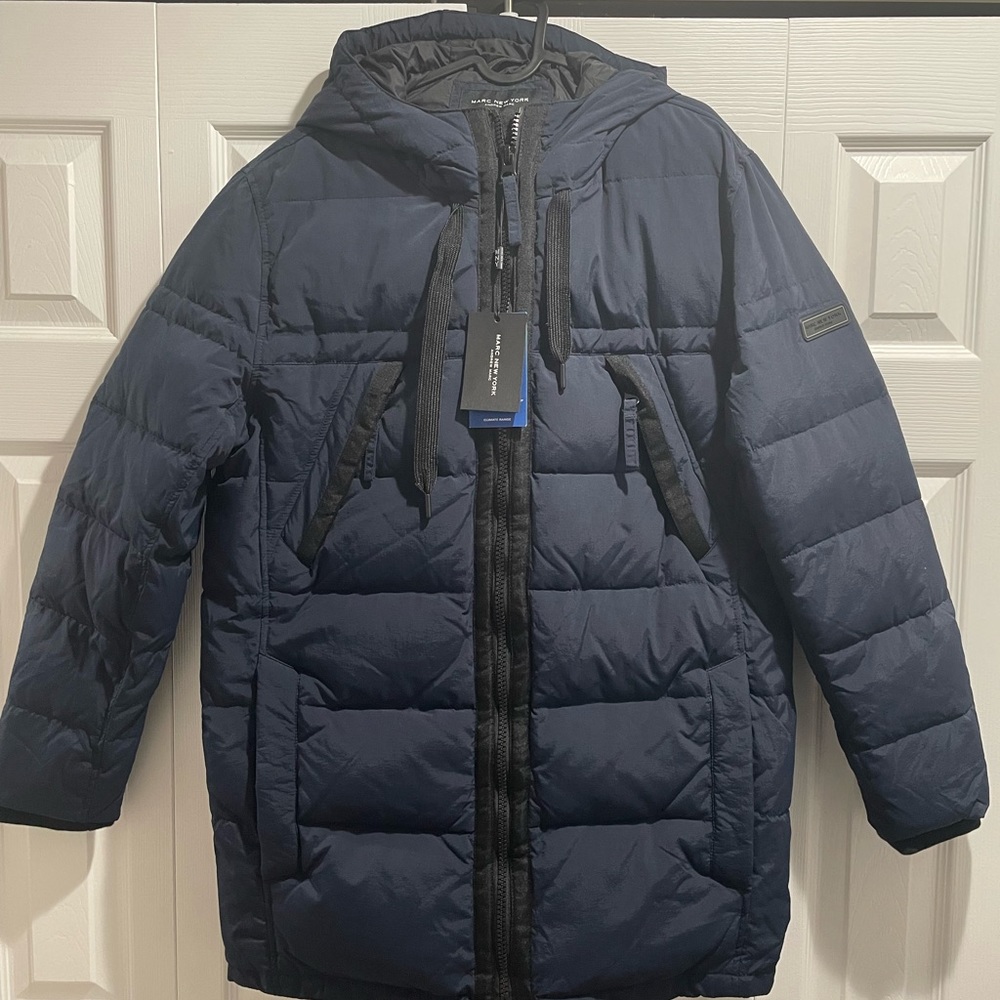 New Marc NY by Andrew Marc Men's Holden Hooded Parka Jacket / Medium